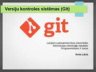 Prezentācija 'Versiju kontroles sistēmas', 1.
