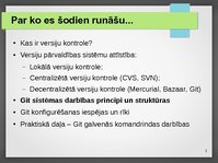 Prezentācija 'Versiju kontroles sistēmas', 2.