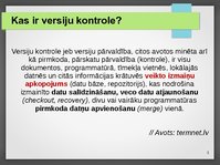 Prezentācija 'Versiju kontroles sistēmas', 3.