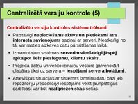 Prezentācija 'Versiju kontroles sistēmas', 11.