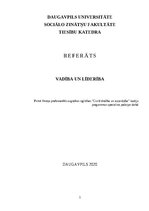 Referāts 'Vadība un līderība', 1.
