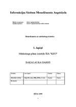 Diplomdarbs 'Разработка маркетингового плана для ООО "Кео"', 1.