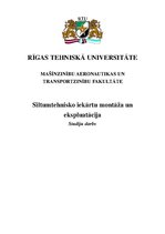 Konspekts 'Siltumtehnisko iekārtu montāža un ekspluatācija. Studiju darbs', 1.