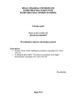 Eseja 'Žurnālistikas nākotne tehnoloģiju pasaulē', 1.