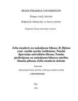 Konspekts 'Zelta standarts un maksājumu bilance', 1.