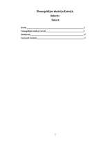 Referāts 'Demogrāfijas situācija Latvijā', 1.