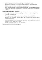 Konspekts 'Original Curriculum Vitae for a Marketing Research Assistant/Analyst Position', 3.