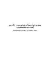 Referāts 'Изменения в современной английской грамматике', 1.