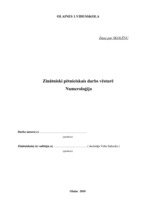 Referāts 'Numeroloģija', 1.