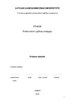 Prakses atskaite 'Profesionālās izglītības skolotājs', 1.