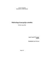 Referāts 'Mārketinga koncepcijas attīstība', 1.