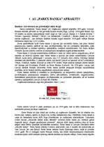 Prakses atskaite 'A/s "Parex banka" konkurētspējas izvērtēšana', 5.