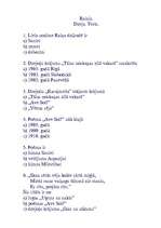 Konspekts 'Tests - Raiņa dzeja', 1.