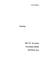 Referāts 'Dopings', 1.