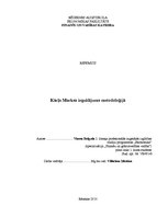 Referāts 'Kārļa Marksa ieguldījums metodoloģijā', 1.