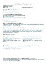 Konspekts 'Rūdolfa Blaumaņa noveles "Raudupiete" analīze', 1.