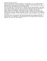 Eseja 'Electoral College', 1.