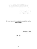 Referāts 'Ko es varu darīt bērna ar īpašām vajadzībām un viņa ģimenes labā?', 1.