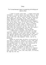 Eseja 'Far too much Money is Spent on Preserving Old Buildings and Historic Sites', 1.