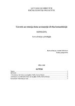 Referāts 'Uztveres un emociju loma savstarpējā cilvēku komunikācijā', 1.