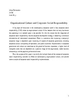 Eseja 'Organizational Culture and Corporate Social Responsibility', 1.