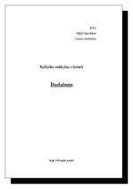 Referāts 'Dadaisms', 1.