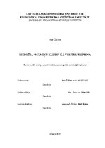 Diplomdarbs 'Biedrība "Māmiņu klubs" kā vecāku kopiena', 1.