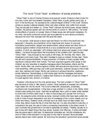 Eseja 'The Novel "Oliver Twist" - a Reflection of Social Problems', 1.