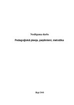 Referāts 'Pieaugušo pedagoģija', 1.