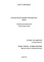 Referāts 'Jaunāko klašu skolēnu socializācija skolā ', 1.