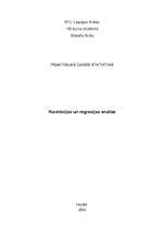 Konspekts 'Korelācijas un regresijas analīze. Praktiskais darbs', 1.