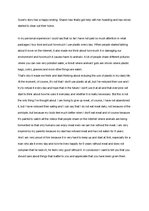 Eseja 'Things that Matter', 4.