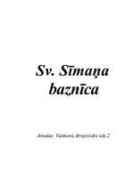 Referāts 'Valmieras Svētā Sīmaņa baznīca', 1.