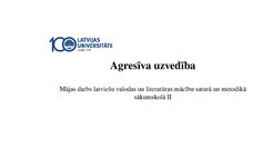 Prezentācija 'Agresīva uzvedība', 1.