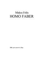 Konspekts 'Makss Frišs "Homo faber"', 1.