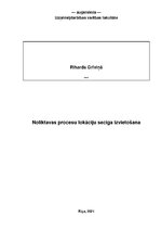Referāts 'Noliktavas procesu lokāciju secīga izvietošana', 1.
