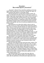 Eseja 'Man tuvākās lappuses "Straumēnos"', 1.