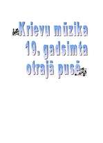 Referāts 'Krievu mūzika 19.gadsimtā', 1.