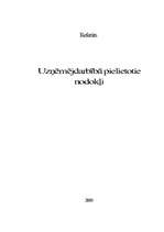 Referāts 'Uzņēmējdarbībā izmantojamie nodokļi', 1.