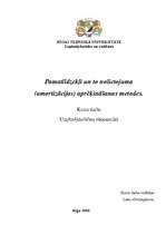 Referāts 'Pamatlīdzekļi un to nolietojuma (amortizācijas) aprēķināšanas metodes', 1.