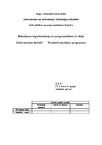 Konspekts 'Vienkārša aprēķinu programma. Laboratorijas darbs', 1.