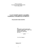 Referāts 'Valsts robežsardzes sadarbība noziedzīga nodarījuma novēršanā', 1.