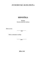 Referāts 'Hipotēka', 1.