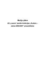 Konspekts 'Mediju plāns', 1.