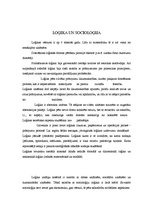 Konspekts 'Loģika un socioloģija', 1.
