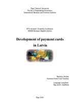 Referāts 'Development of Payment Cards in Latvia', 2.