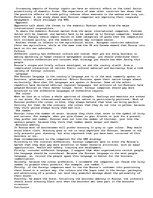 Eseja 'The Russia Environment', 4.