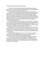 Referāts 'I Will Greet This Day With Love in My Heart', 1.