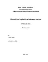 Referāts 'Konsolidēta kopbudžeta izdevumu analīze', 1.