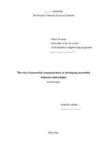 Referāts 'The Role of Nonverbal Communication in Developing Successful Business Relationsh', 2.